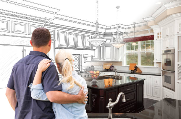 Custom kitchen cabinets installed in a Trenton home